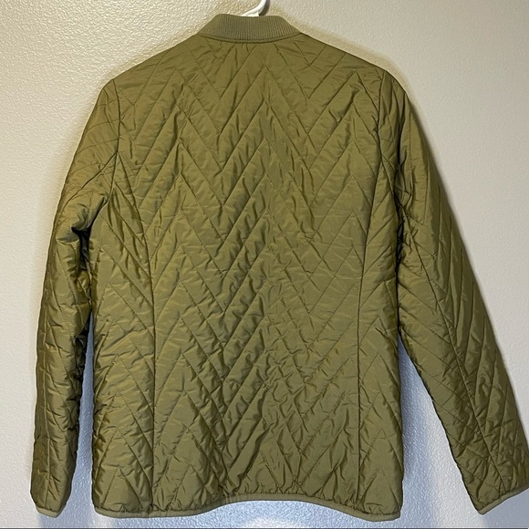 Army Green Quilted Jacket - Picture 2 of 3
